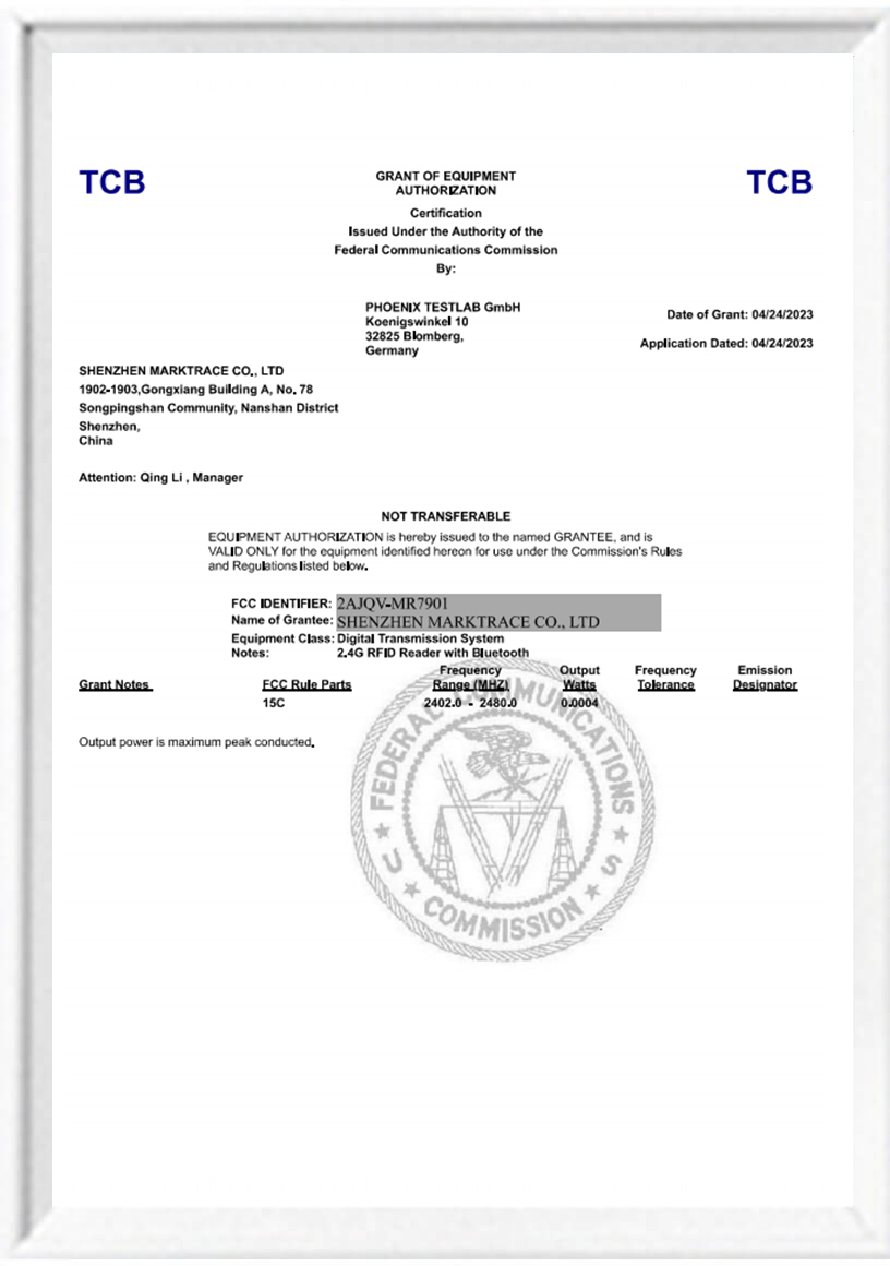 MR7901P FCC