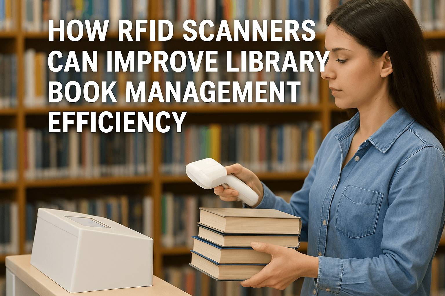 C&oacute;mo los esc&aacute;neres RFID pueden mejorar la eficiencia en la gesti&oacute;n de libros de las bibliotecas